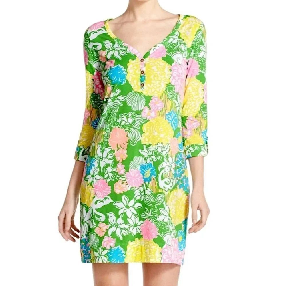 Lilly Pulitzer Floral Print Sundress, Size XXS